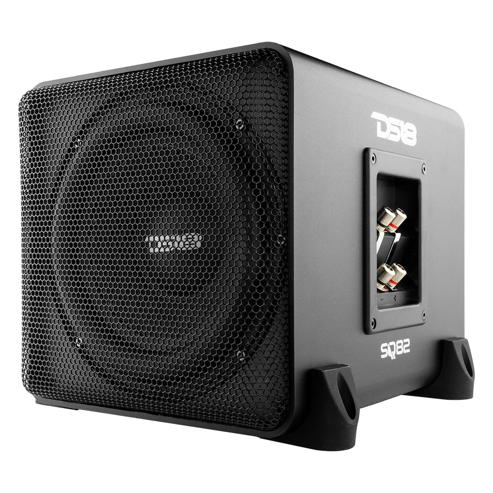 DS18 8 Subwoofer 1200W DVC 4 Ohm w/ 8 Passive Sub in Aluminum Enclosure