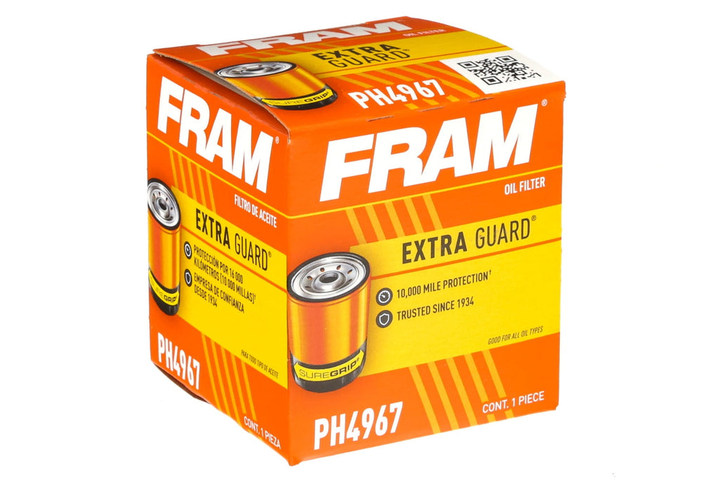 FRAM Extra Guard Oil Filter, PH4967, 10K mile Filter for Lexus, Nissan, Scion, Suzuki, and Toyota Fits select: 2018-2023 TOYOTA RAV4, 2018-2023 TOYOTA CAMRY