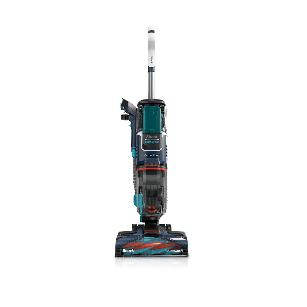 Shark CarpetXpert with StainStriker, Upright Carpet, Area Rug & Upholstery Cleaner for Pets, Built-in Spot & Stain Eliminator, Deep Cleaning & Tough Stain Removal, Carpet Shampooer, Navy, New,EX200