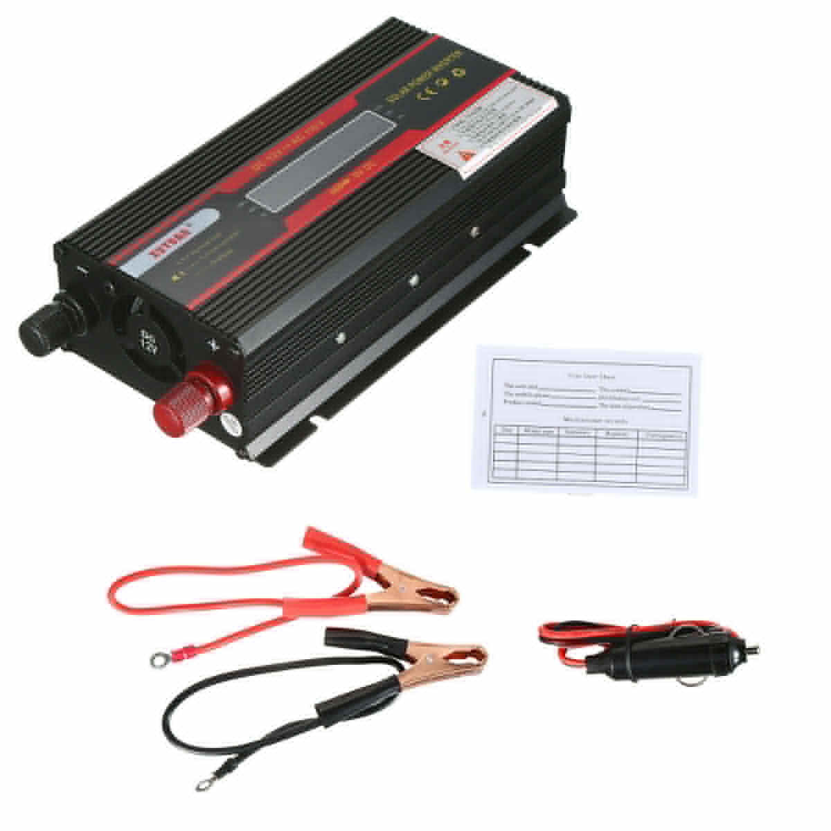 "Car Inverter 6000W, DC 12V to AC 110V Power Inverter with Dual Smart USB Ports Car Adapter Pure Sine Wave Power Voltage Transformer Converter"