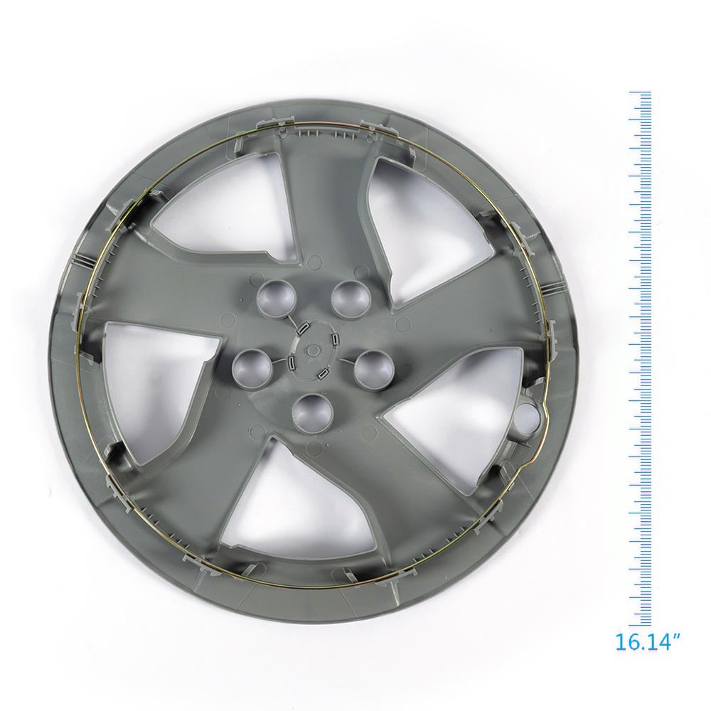 CROSSDESIGN Hubcaps Wheel Cover 15 inch Fit for 2010-2011 Toyota Prius Auto Tire Replacement Exterior Cap 4pcs