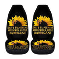Renewold Sunflower Butterfly Car Seat Cover Anti-Slip Automotive Seat Covers & Accessories for SUV Truck Sedan Universal Bucket Seat Cover Pack of 2