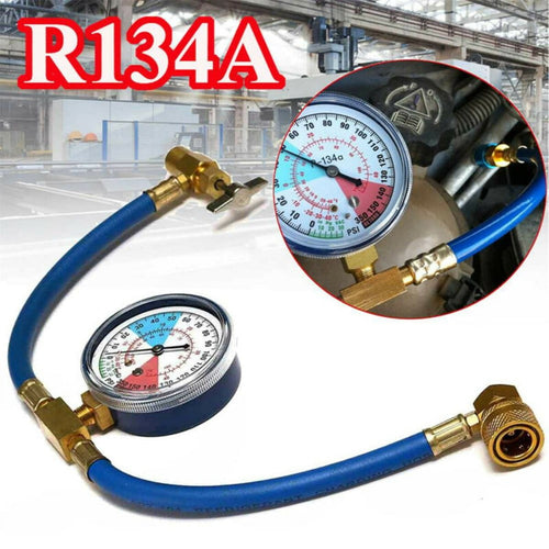 anna Top-up Aircon Conditioning Recharge Refill R-134a Trigger Gauge Car Air Con Kit