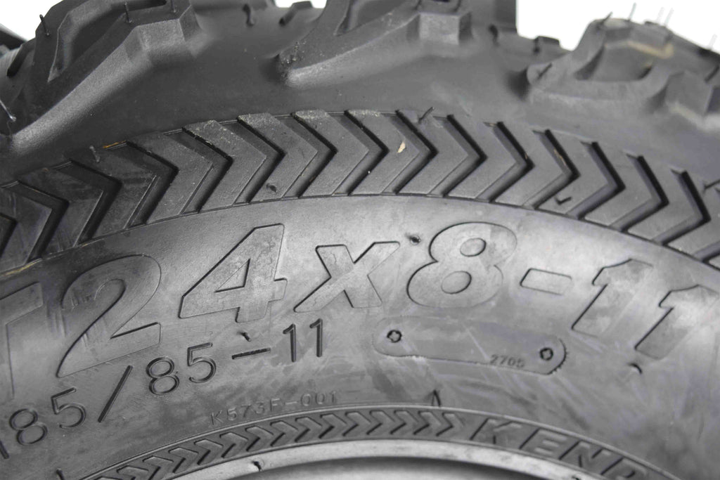 Kenda Bear Claw EX K573 24x8-11 Front 24x10-11 Rear 6 PLY ATV/UTV Utility Tires (4 Pack)