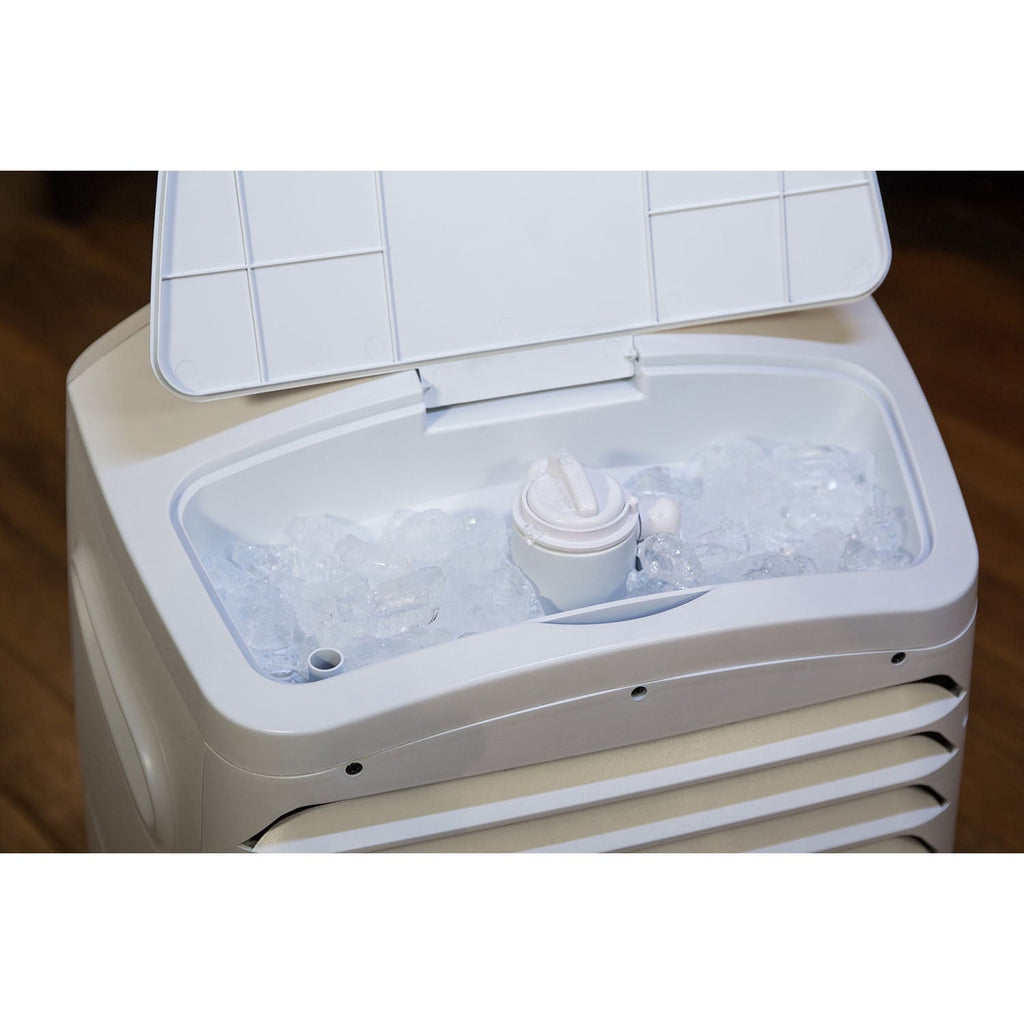 Honeywell 525-729CFM Portable Evaporative Cooler, Fan & Humidifier with Ice Compartment & Remote, CL30XCWW, White