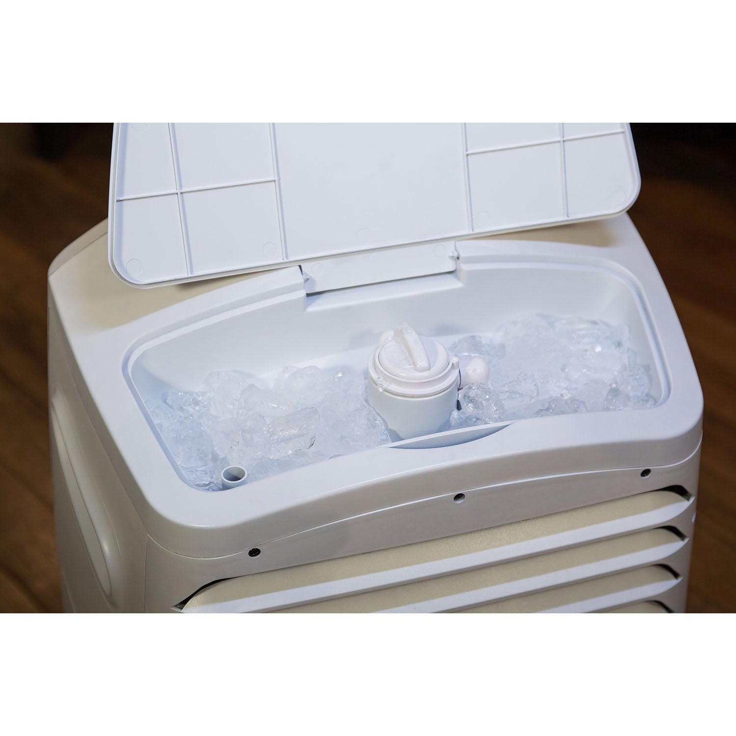 Honeywell 525-729CFM Portable Evaporative Cooler, Fan & Humidifier with Ice Compartment & Remote, CL30XCWW, White