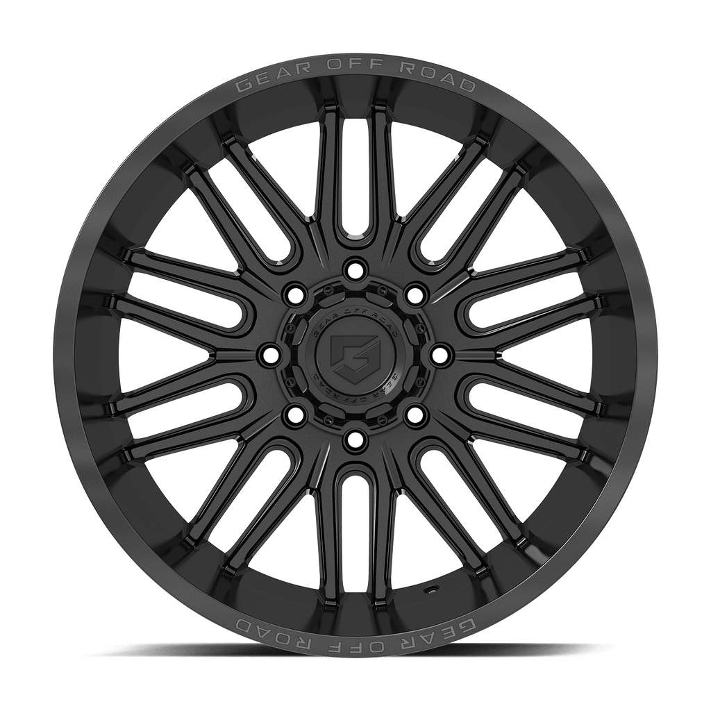 Gear Off Road 766B 766B-2128944 20X12 8X180 (-44) G/A 766B (HB 124.3) Gloss Black w/Lip Logo A261003