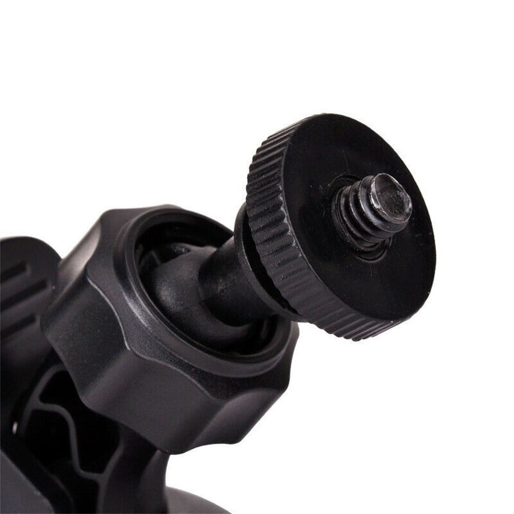 QIFEI 2Pcs Dash Cam Suction Mount, Car Mounted Recorder Bracket Dash Cam Holder Camera Stand Suction Cup with 4mm+6mm Screw Adaptor Black