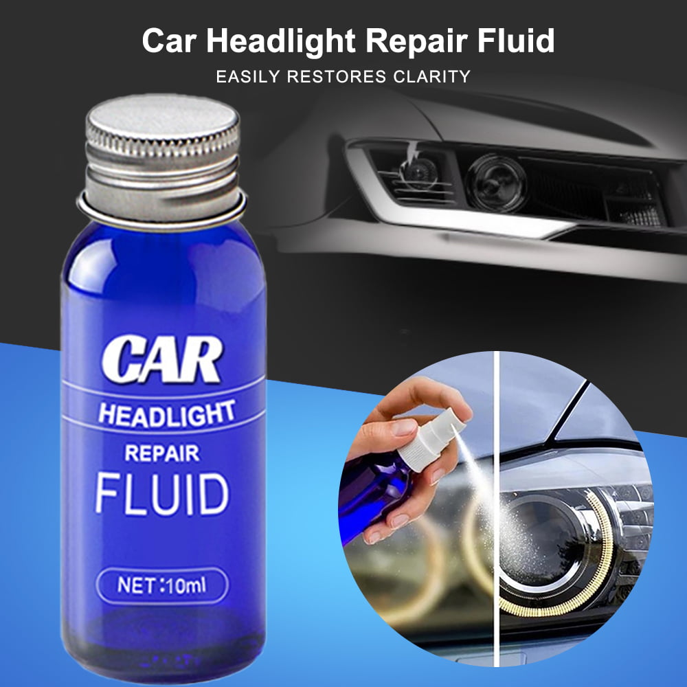 Willstar Car Headlight Repair Fluid Scratch Remover Safe Headlight Maintenance Liquid Restore Clarity for UV Protection Vehicles Polishing Improve View