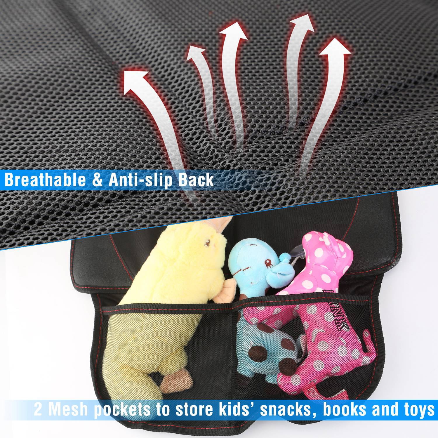 iMountek 2 Packs Protector with Thick Padding Protector Car Seat Car Seat Pad Car Seat Cushion