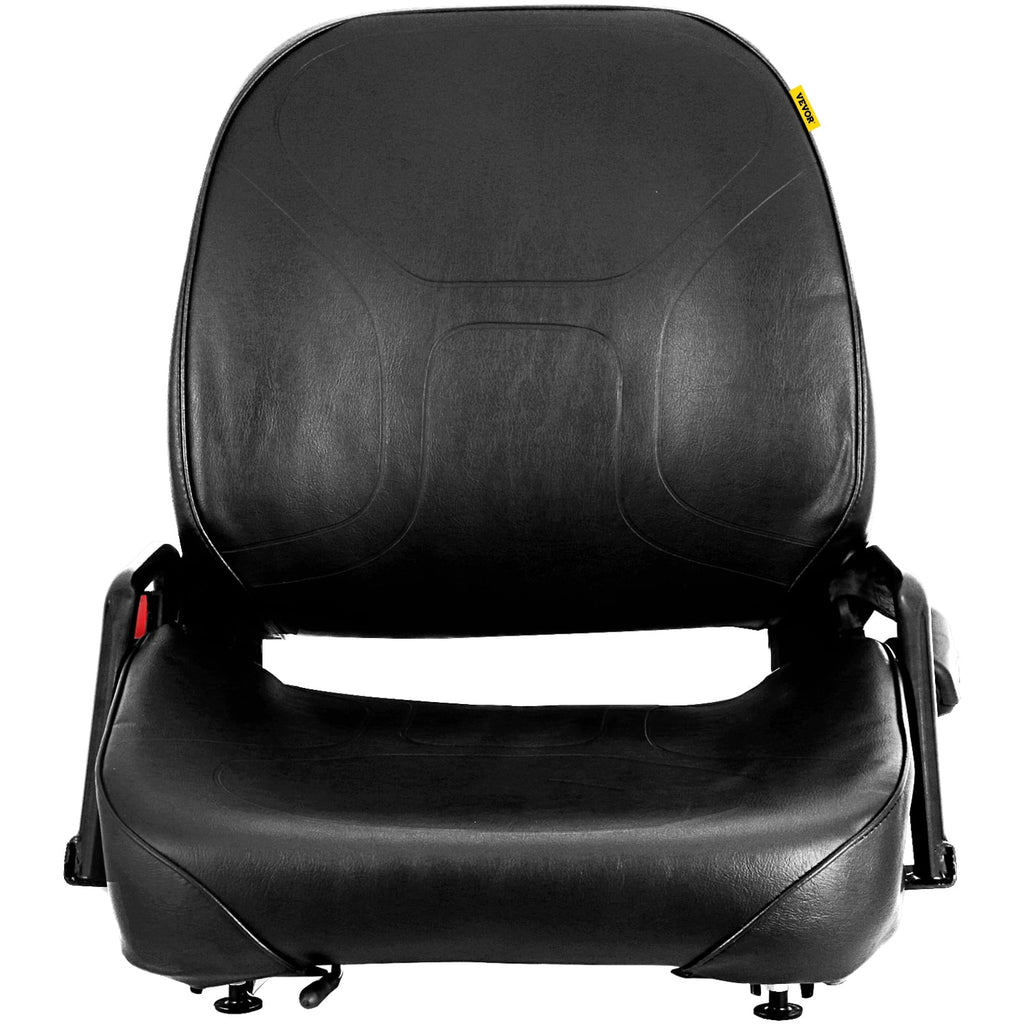 VEVORbrand Universal Forklift Seat Komatsu Style Forklift Seat with Retractable Seat Belt Excavator Seat