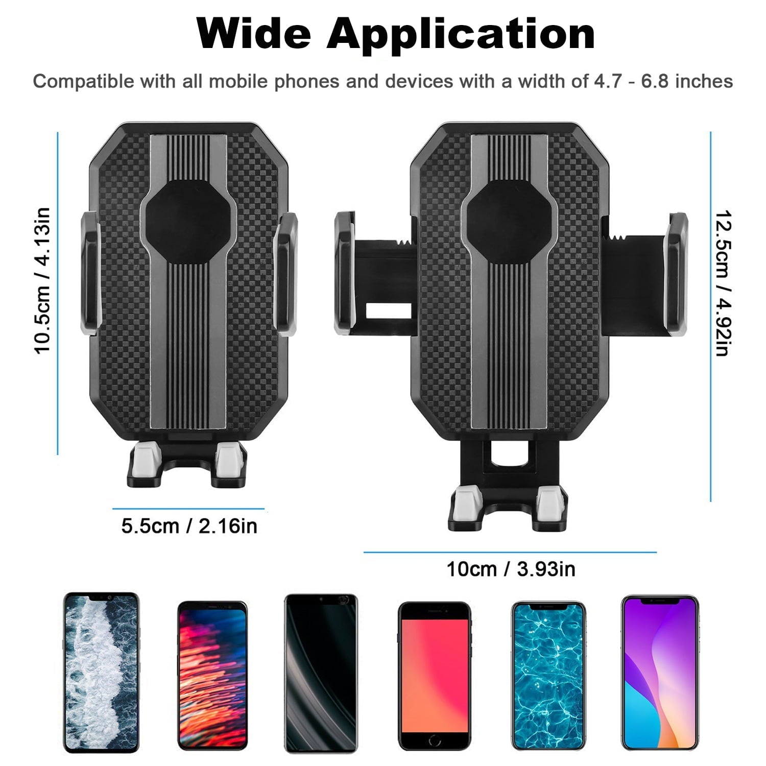 Car Phone Holder Mount Universal Adjustable Suction Cup Phone Holder for Car Air Vent Dashboard Windshield Fit for iPhone Smartphones