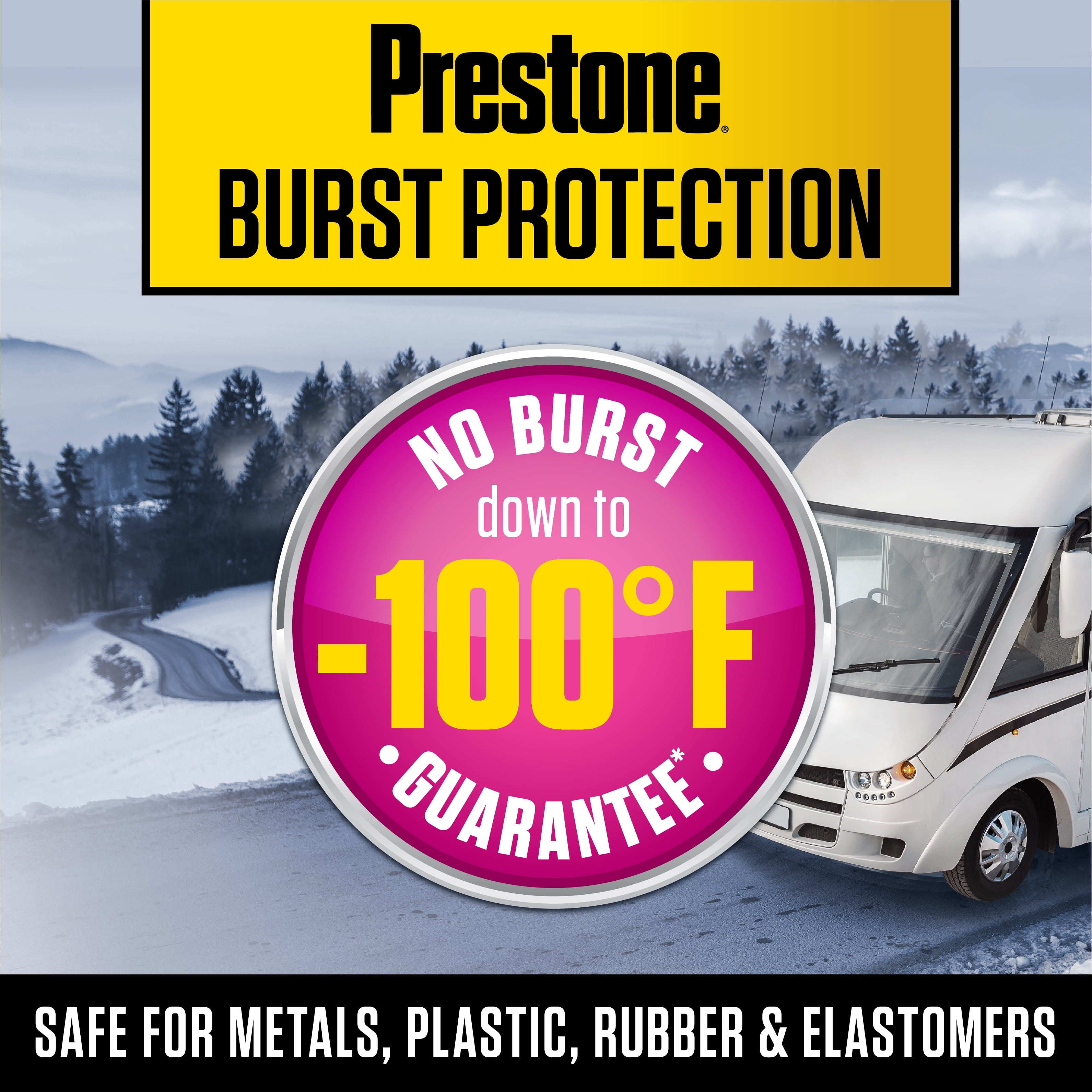 Prestone Waterline/RV Antifreeze - 1 gal; -100° No Burst - Potable Water Systems