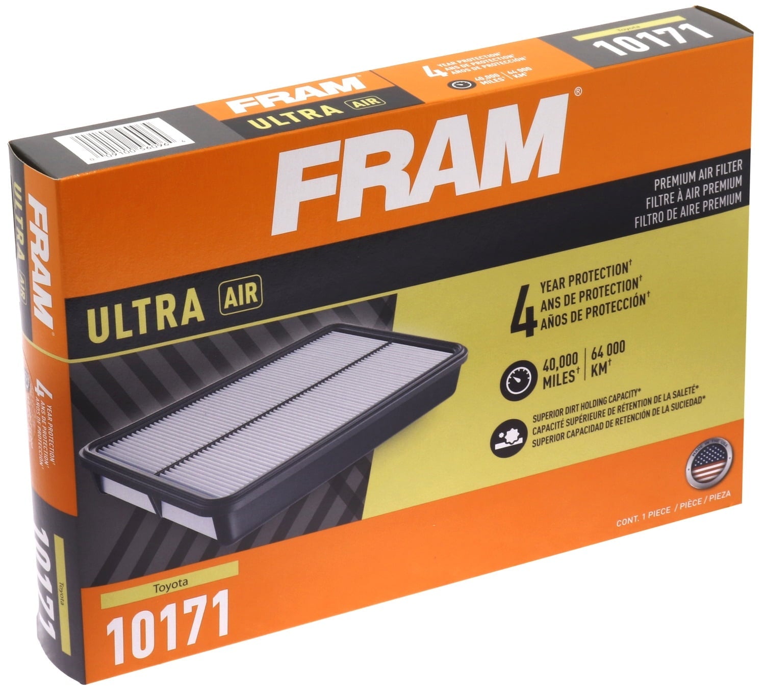 FRAM Ultra Air XGA10171, Premium Engine Air Filter, Replacement Filter for Select Toyota Vehicles Fits select: 2007-2017 TOYOTA CAMRY, 2009-2015 TOYOTA VENZA