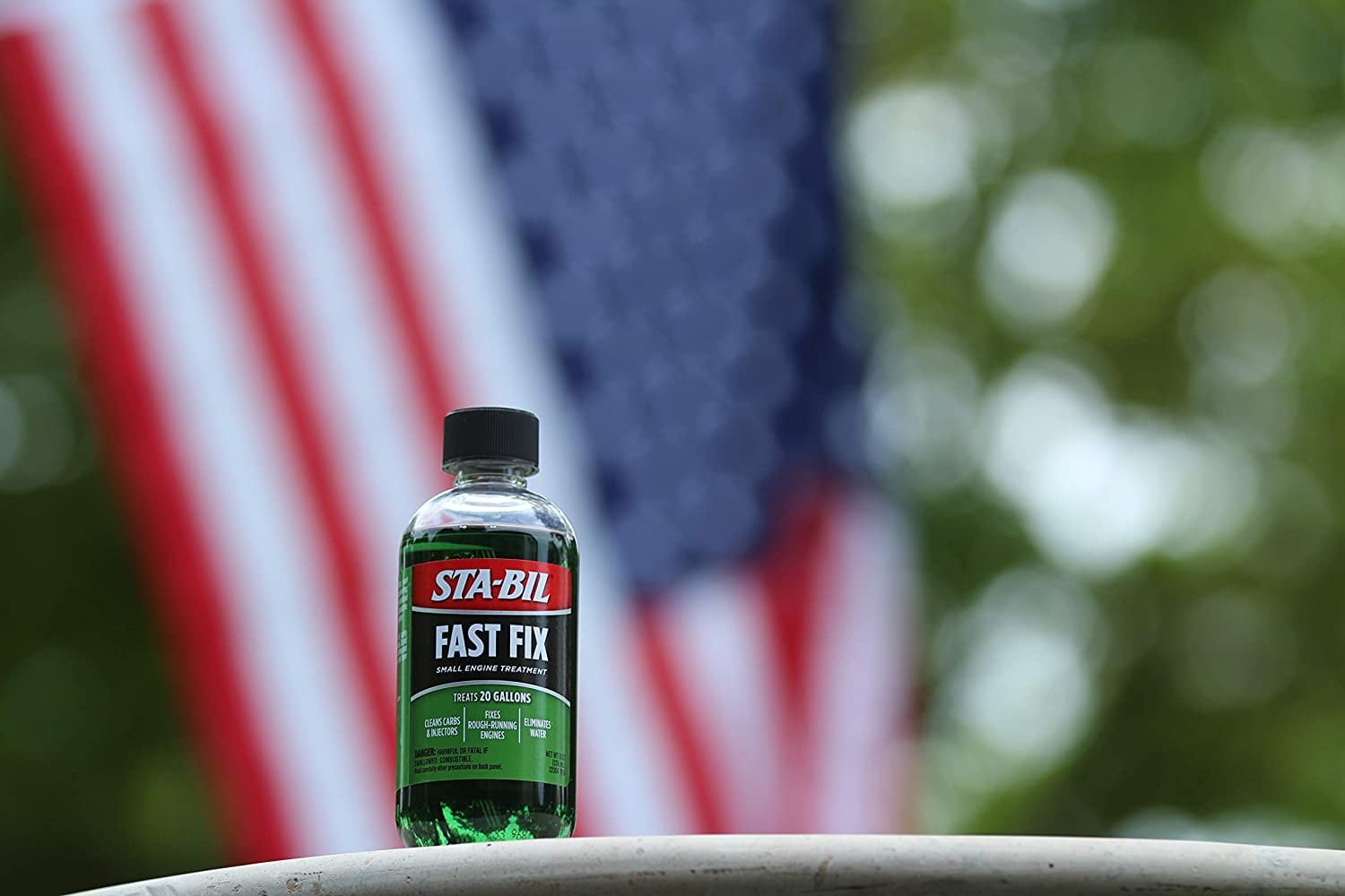 STA-BIL Fast Fix Small Engine Treatment - Cleans Carbs and Injectors - Fixes Rough Running Engines - Eliminates Water - Treats 10 Gallons, 4 fl. oz. 22303, Green
