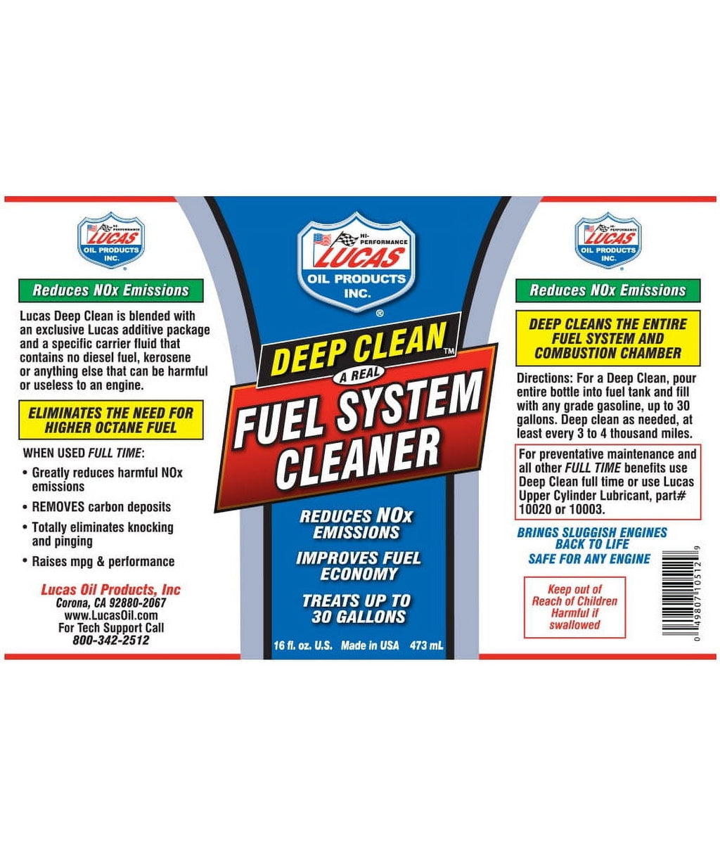 Lucas Oil 10669 Deep Clean Fuel System Cleaner