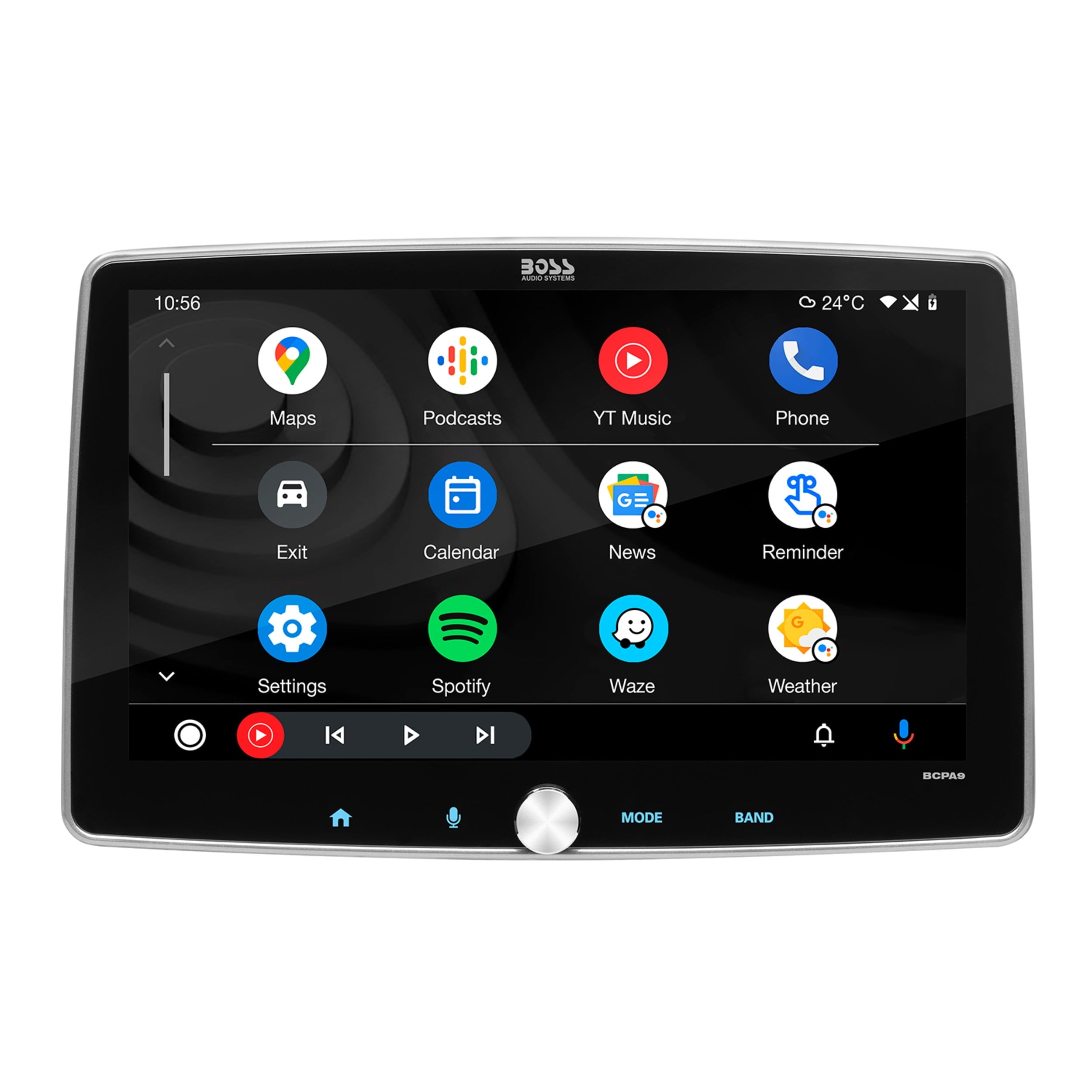 BOSS Audio Systems BCPA9 Apple CarPlay Android Auto 1 Din Car Stereo System