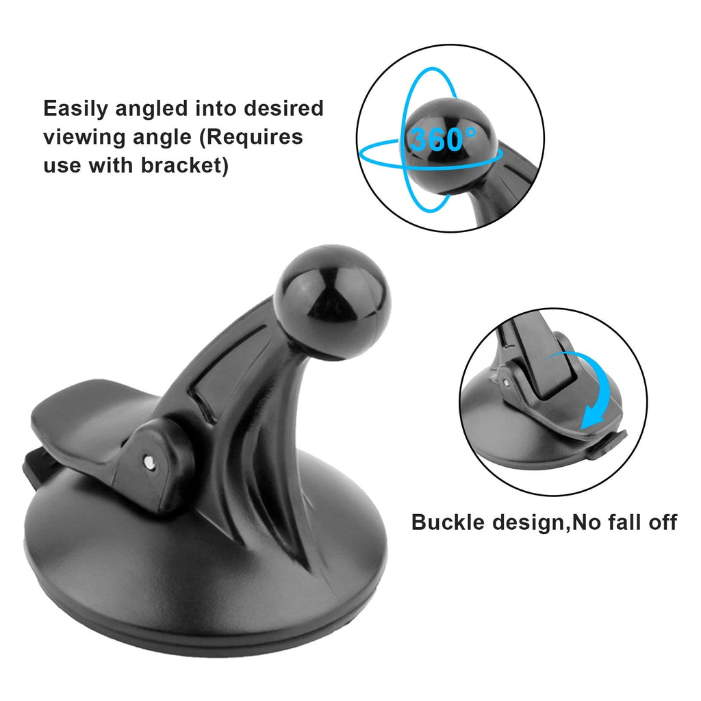 GPS Windshield Mount Holder, TSV GPS Suction Cup Mount Holder, Car Mount Holder 17mm Swivel Ball, Garmin GPS Accessories Compatible for Garmin GPS Nuvi