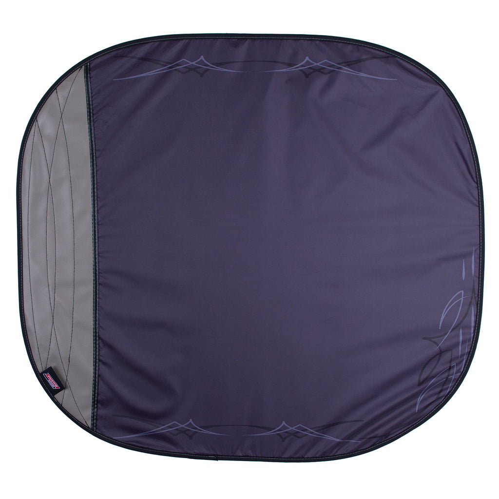 Genuine Dickies Classics Pinstripes Auto Twist Sunshade, Black and Gray, 41807WDI