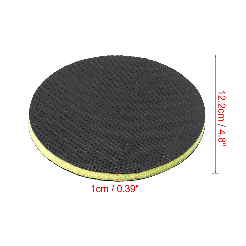 Unique Bargains 2pcs 4.8" Black Clay Pad Automotive Washing Cleaning Polishing Foam Pad Sponge Disc