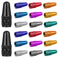Etereauty WINOMO 20pcs Universal Valves Caps Presta Anodized Machined Aluminum Alloy French Style Bike Tire Caps Dust Covers