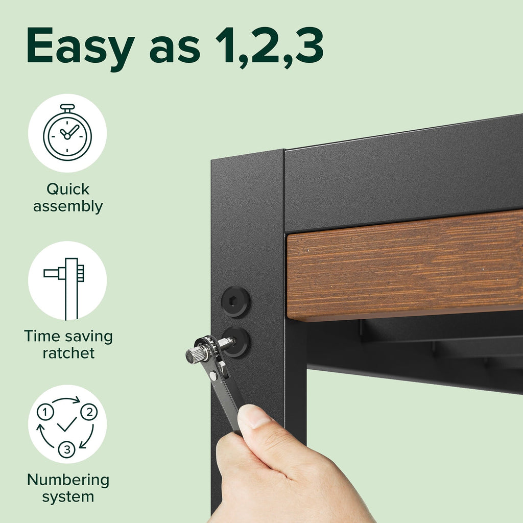 Zinus 35" Kai Bamboo and Metal Platform Bed Frame, King