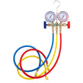 Tomshine Refrigerant Manifold Gauge Set Air Conditioning Tools with Hose and Hook for R12 R22 R404A R134A