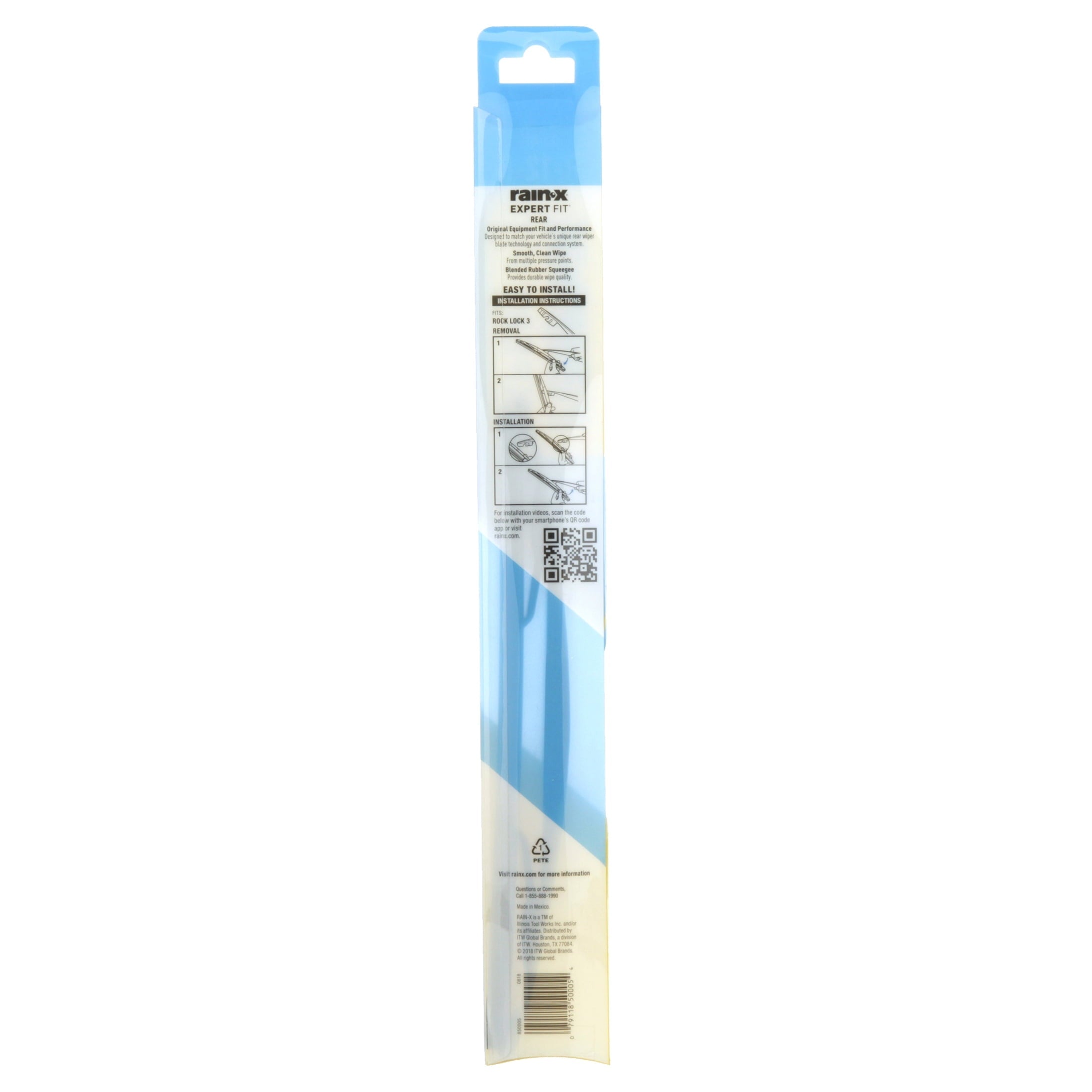Rain-x Expert Fit Rear Wiper Blade 12" Replacement 12B - 850005