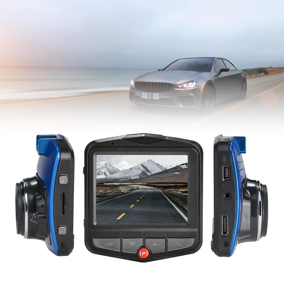 2.4" Dash Camera for Cars Full HD 1080P with Night Vision G Sensor Crash Detection LCD Vehicle Video Recorder Car Dash Cam 170°Wide Angle DVR Driving Recorder, 24H Parking Mode