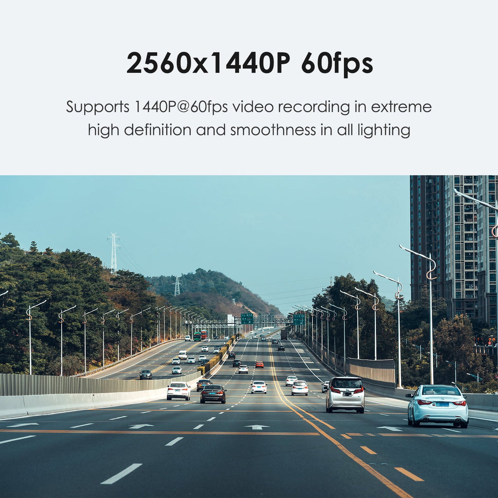 VIOFO 2K Dash Cam 2560x1440P Quad HD+ Car Dash Camera, Ultra Clear Night Vision, GPS Included, Buffered Parking Mode, True HDR, A119 V3