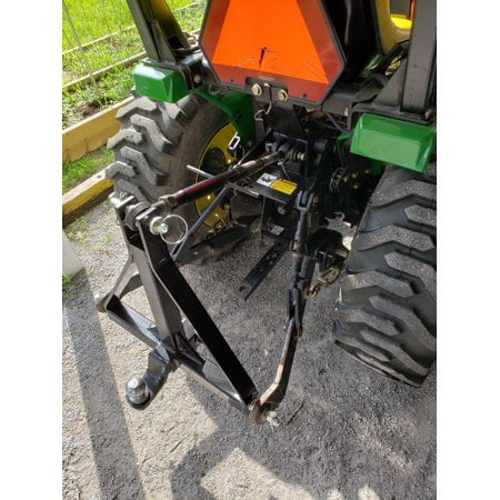 Kojem 3 Point 2" Receiver Trailer Hitch Category 1 Tractor Tow Draw Bar Adapter Pull Stabilizer for BX Kubota John Deere