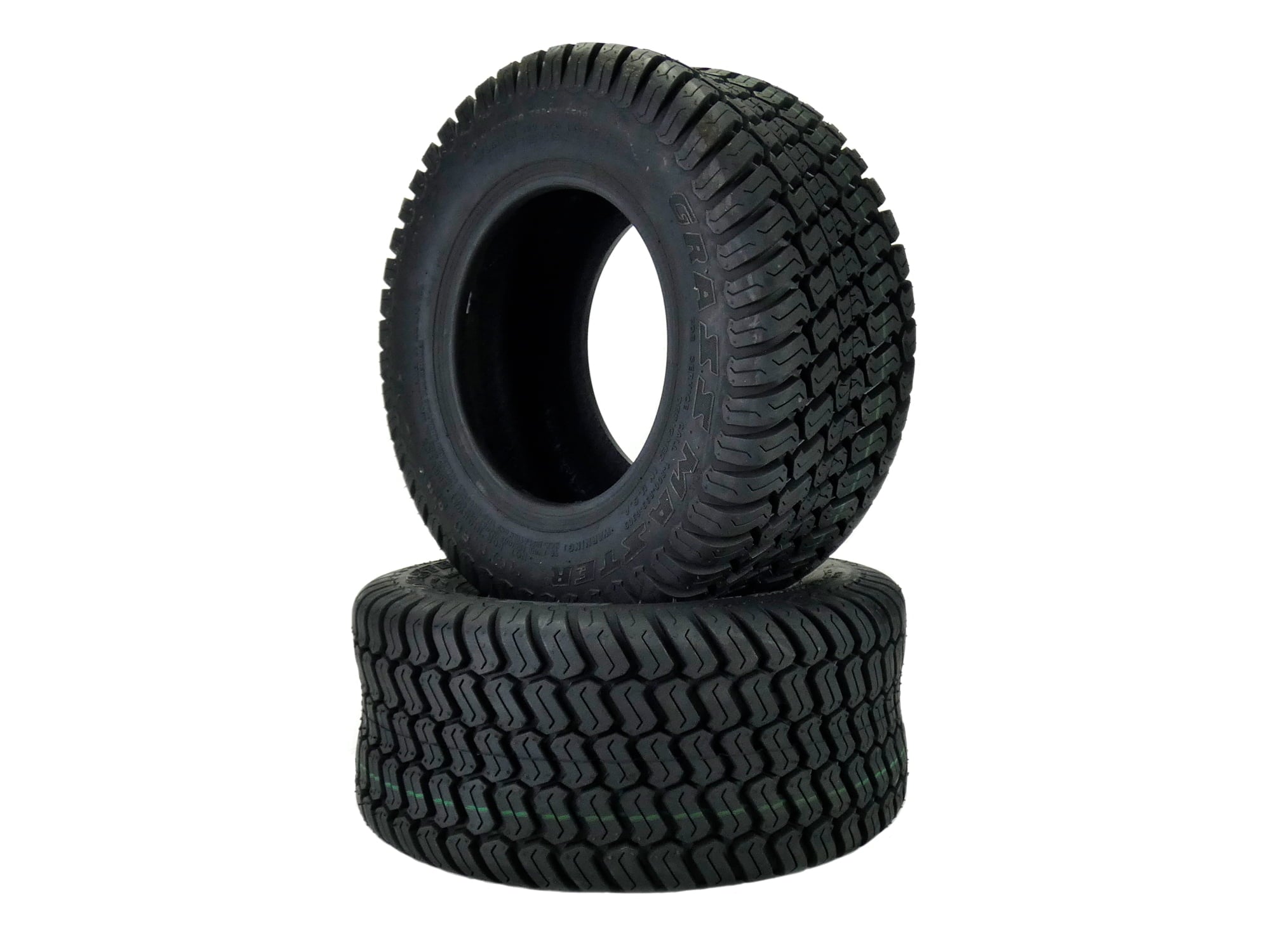 (2) 16x6.50-8 Turf Tires 4 Ply Grassmaster Tread