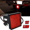 2" 4 Way Trailer Tow Hitch Cover Light 15 Led Light Stop Tail Light Brake Light
