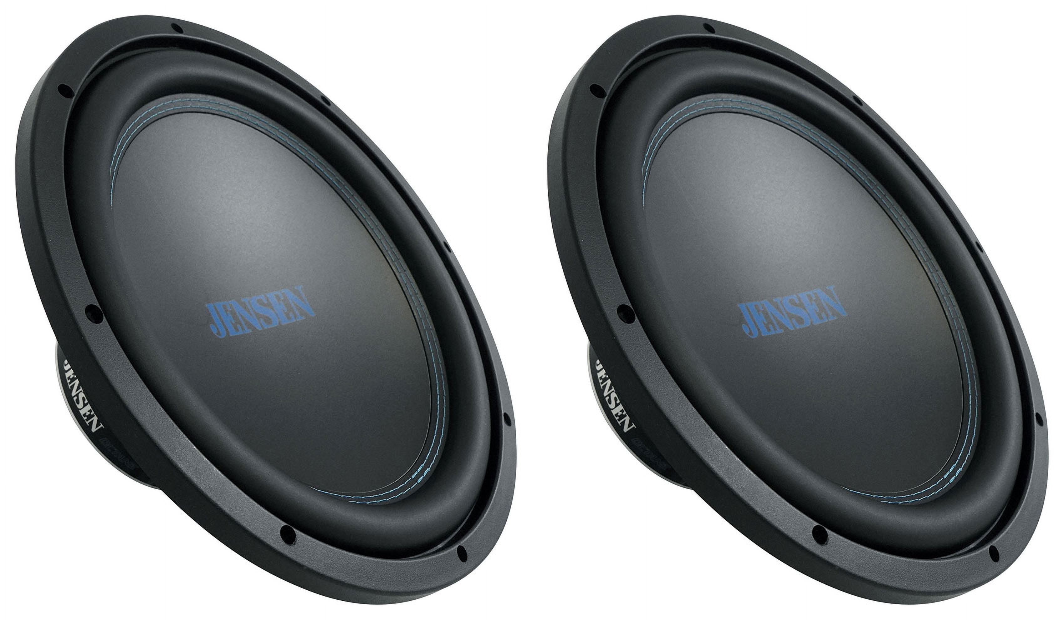 (2) JENSEN J12W 12" 1200 Watt Subwoofers 4-ohm Car Audio Subs w/ 40oz. Magnets