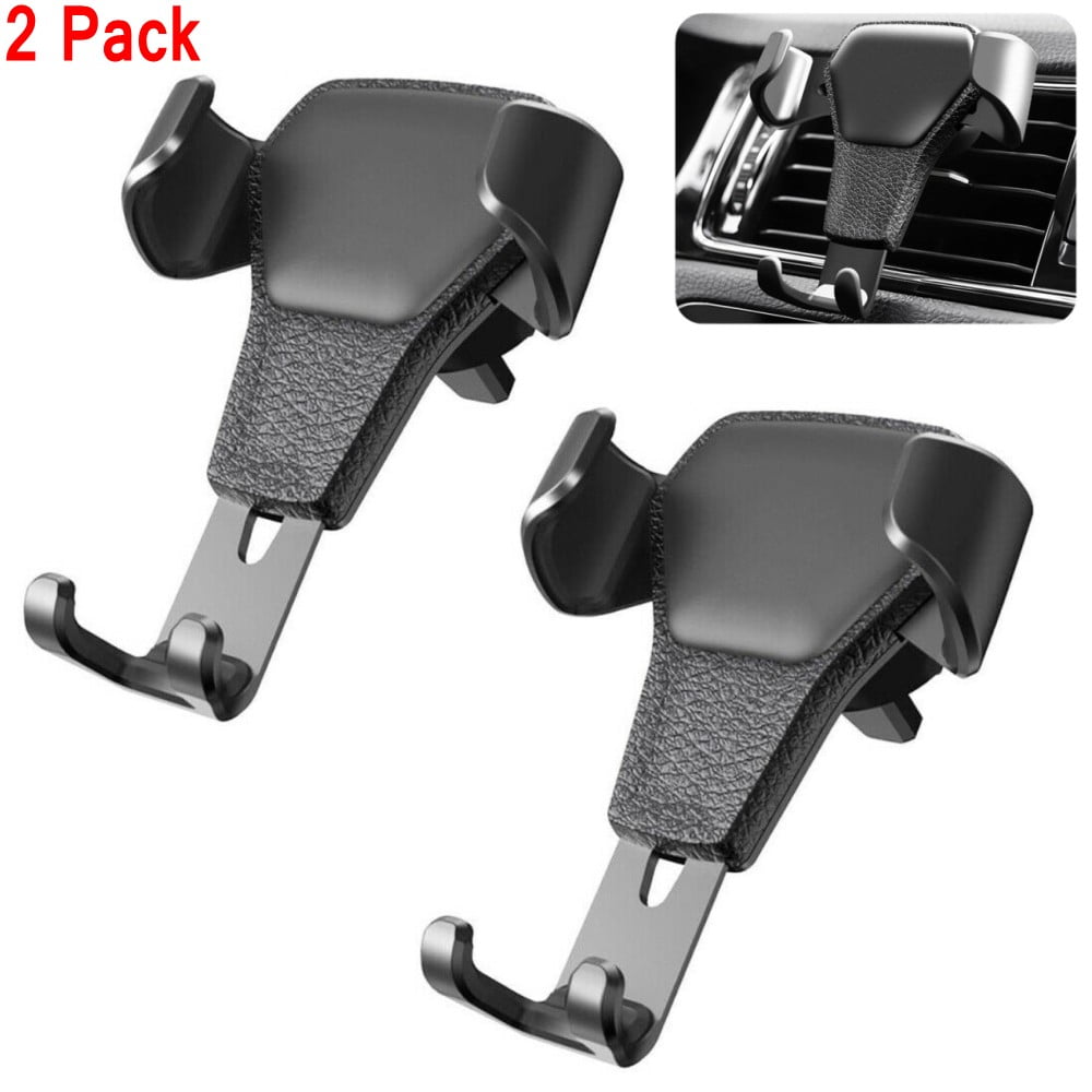 2 Pack Universal Auto-Clamping Gravity Air Vent Car Mount Holder Cradle for Cell Phone Smartphone