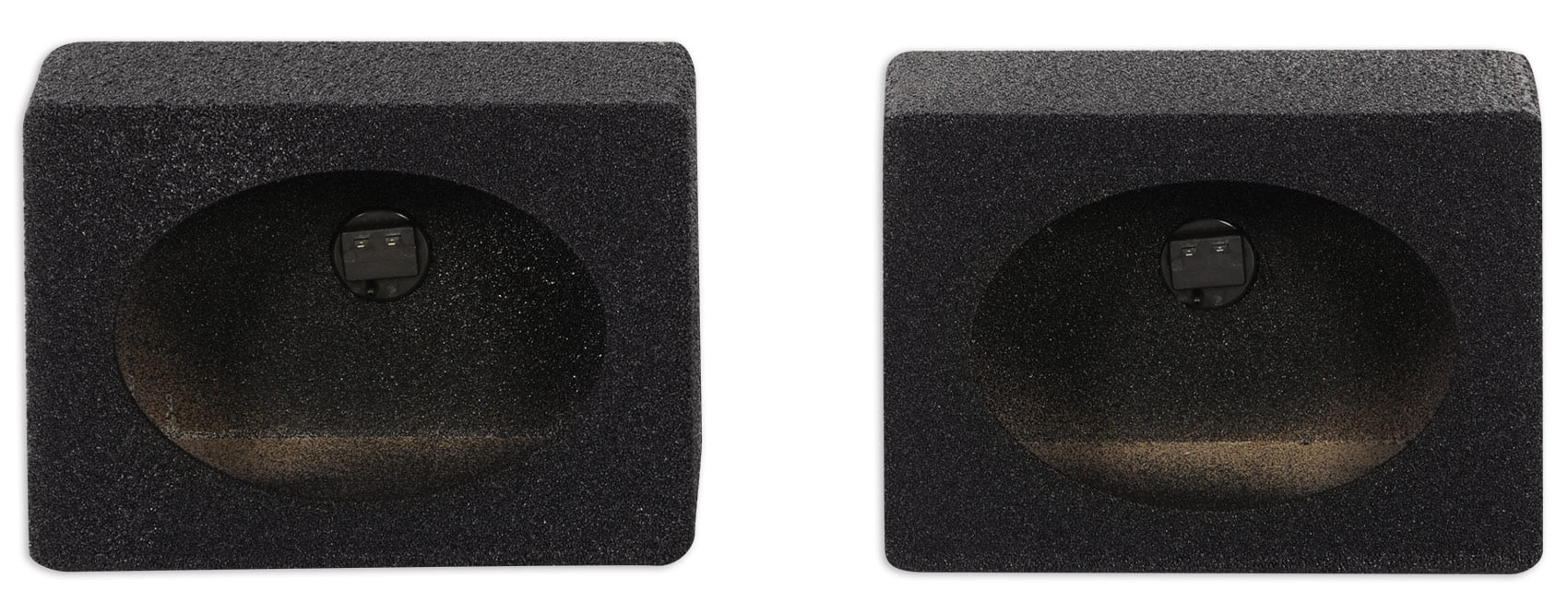 (2) Rockville RS6x9BL 6x9" Wedge Sealed Car Speaker Box Enclosures w/Bedliner