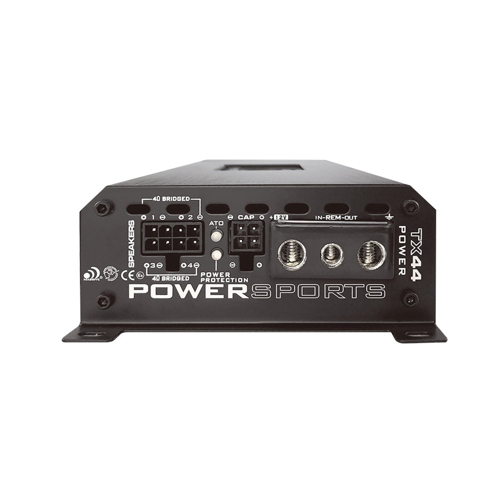 Massive Audio TX44 Trident Series Powersports 120-Watt-RMS X 4 At 4 Ohms 4-Channel Class AB Marine Amp With Bluetooth