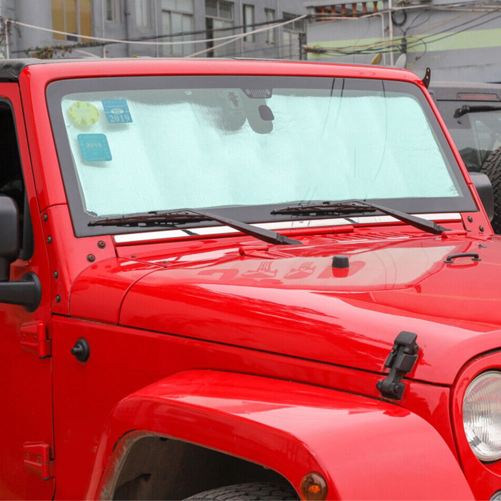 For Jeep Wrangler JK 2007-2018 Sunshade 2/4 Door Windshield UV Heat Insulation