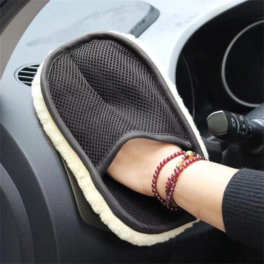 lulshou Special Soft Towel for Car Wash,Wool Car Wash Gloves,Cleaning Gloves Cleaning Supplies