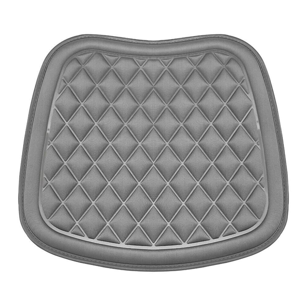 Fule Car Seat Cushion, Driver Seat Cushion With Comfort Memory Foam and Non-Slip Rubber Gray