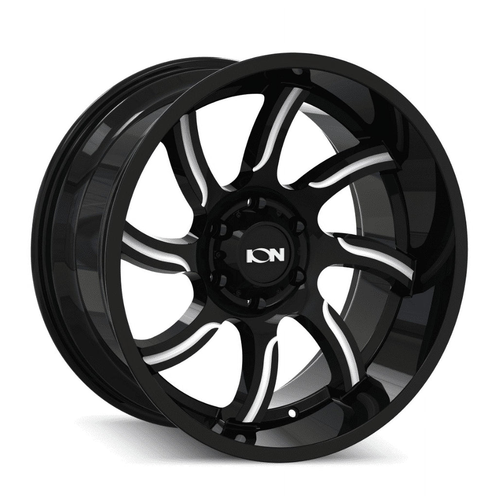 20x10 Ion 151 Gloss Black/Milled Wheel 6x135 (-19mm)