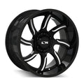 20x10 Ion 151 Gloss Black/Milled Wheel 6x135 (-19mm)