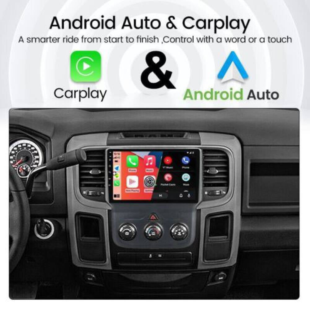 Car Stereo Radio for Dodge Ram 2013-2019 Android 12 9inch Touch Screen Radio Replacement Support Wireless Carplay Android Auto Navigation Bluetooth Radio WiFi Audio Video 2+32G, Black