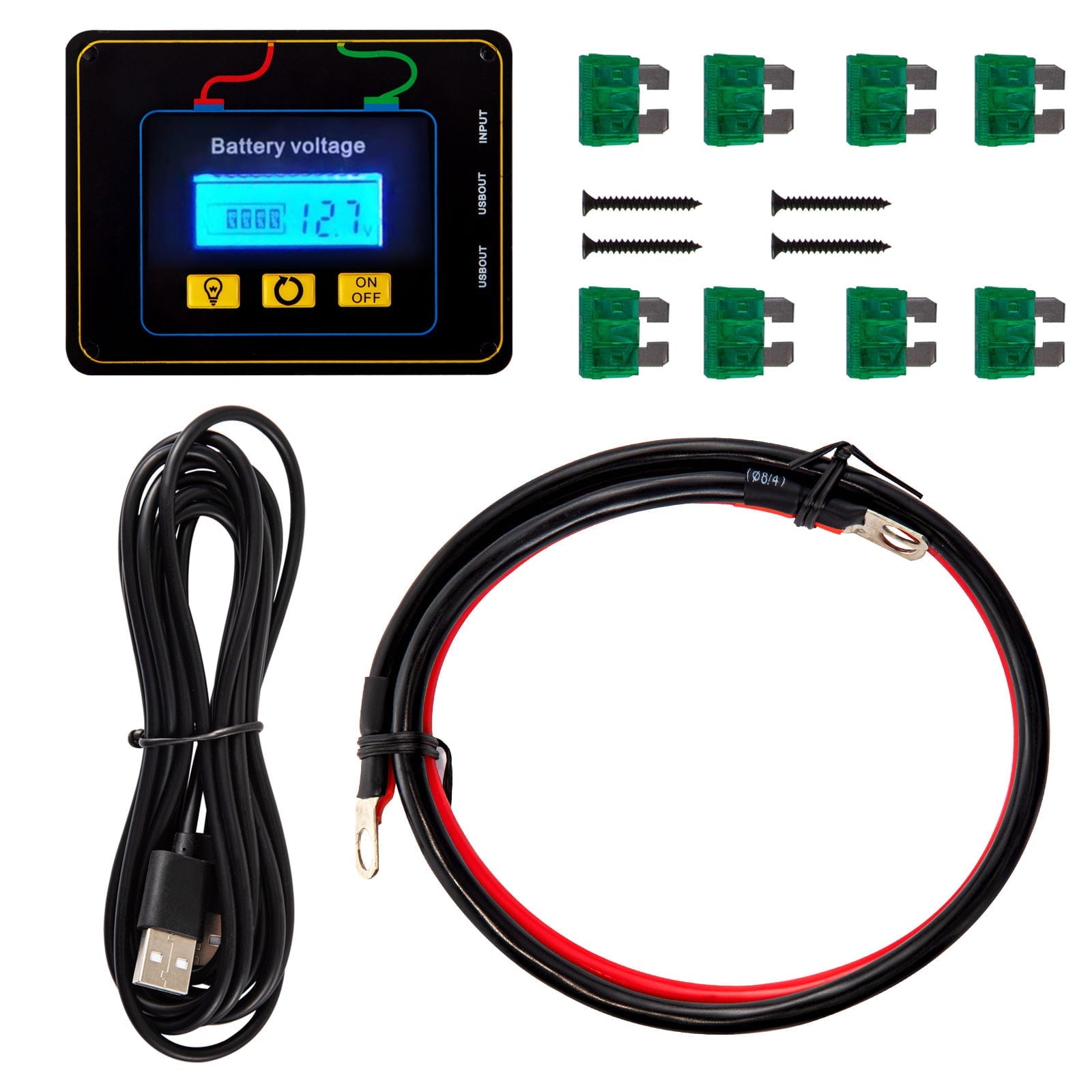 VEVOR Power Inverter 2000W Modified Sine Wave Inverter DC12V to AC120V Car Converter with USB Port LCD Display Remote Controller LED Indicator AC Outlets Inverter for Car RV Truck Boat Travel Camping