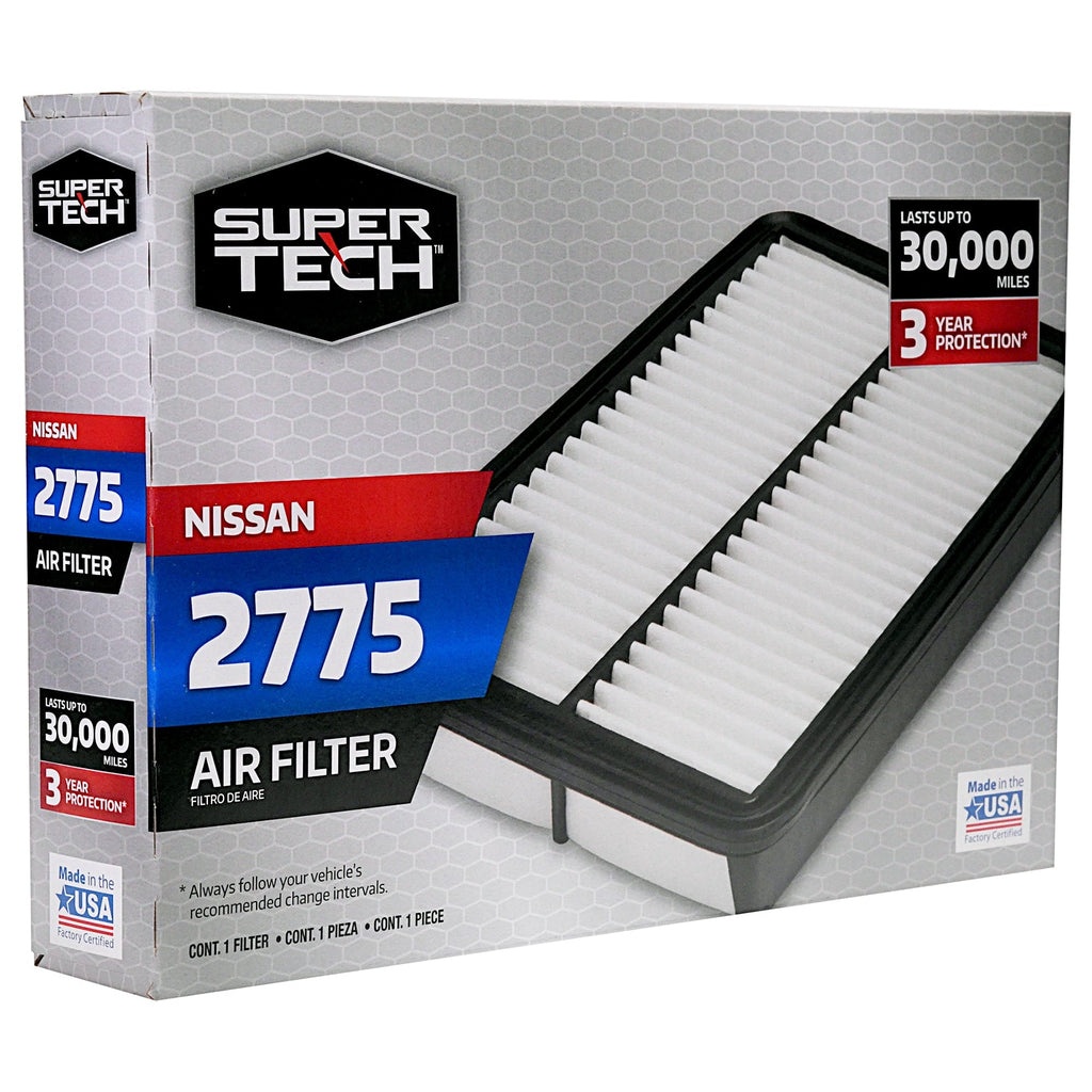 Super Tech 2775 Engine Air Filter, Replacement Filter for Nissan Fits select: 2014-2020 NISSAN ROGUE, 2017-2022 NISSAN ROGUE SPORT