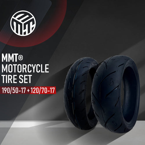 190/50-17 & 120/70-17 MMT® Motorcycle Tire SET 190/50ZR17 + 120/70-17 (DOT 2123)