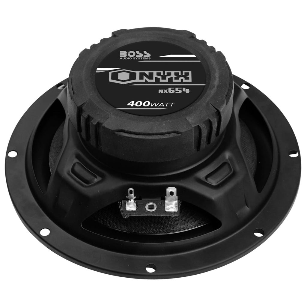 BOSS Audio Systems NX654 Onyx Series 6.5 inch Car Stereo Door Speakers - 400 Watts Max, 4 Way, Full Range Audio, Tweeters, Coaxial, Sold in Pairs