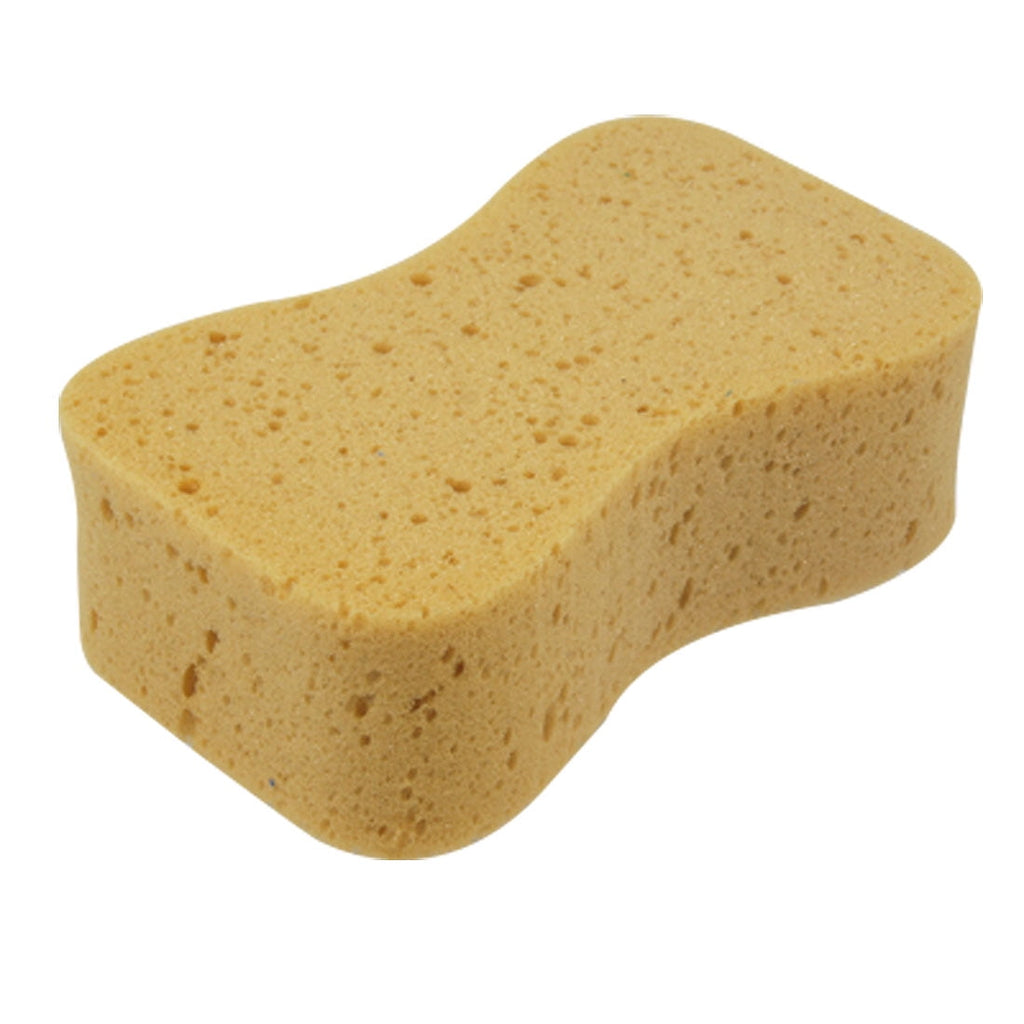 Auto Car Windshield Soft Perforated Yellow Wash Sponge Pad
