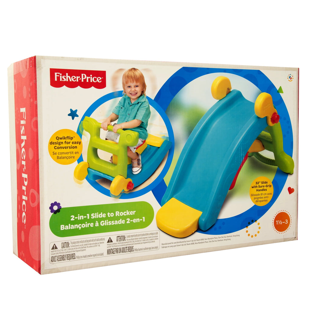 Grow 'N Up Plastic Toddler Slide and Rocker Combo