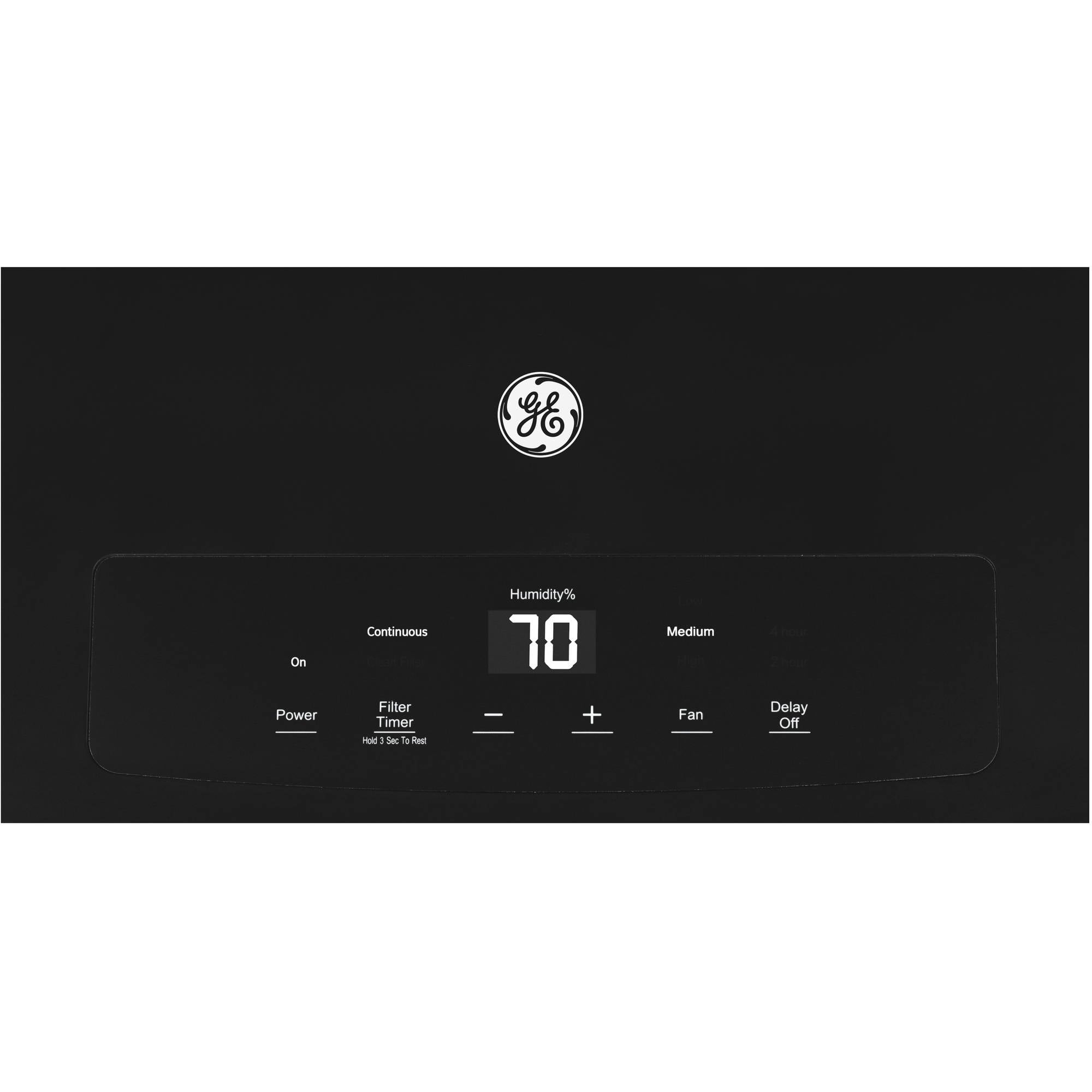Restored GE Appliances 70-Pint Energy Star Dehumidifier, ADEW70LW, Black (Refurbished)